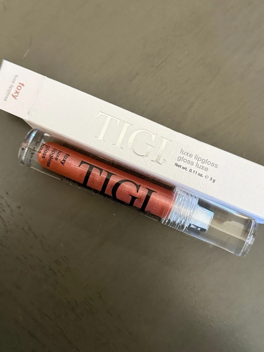 🌻 TIGI Luxe Lip Gloss in Foxy NWT